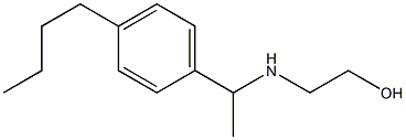 2-{[1-(4-butylphenyl)ethyl]amino}ethan-1-ol Struktur