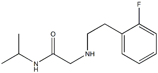 2-{[2-(2-fluorophenyl)ethyl]amino}-N-(propan-2-yl)acetamide Struktur