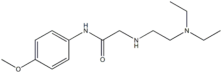 2-{[2-(diethylamino)ethyl]amino}-N-(4-methoxyphenyl)acetamide Struktur