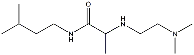 2-{[2-(dimethylamino)ethyl]amino}-N-(3-methylbutyl)propanamide Struktur