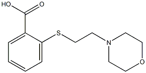 2-{[2-(morpholin-4-yl)ethyl]sulfanyl}benzoic acid Struktur