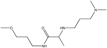 2-{[3-(dimethylamino)propyl]amino}-N-(3-methoxypropyl)propanamide Struktur