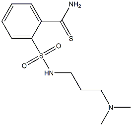 2-{[3-(dimethylamino)propyl]sulfamoyl}benzene-1-carbothioamide Struktur