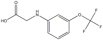 2-{[3-(trifluoromethoxy)phenyl]amino}acetic acid Struktur