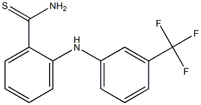 2-{[3-(trifluoromethyl)phenyl]amino}benzene-1-carbothioamide Struktur