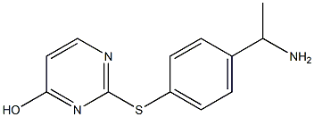 2-{[4-(1-aminoethyl)phenyl]sulfanyl}pyrimidin-4-ol Struktur