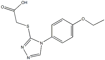 2-{[4-(4-ethoxyphenyl)-4H-1,2,4-triazol-3-yl]sulfanyl}acetic acid Struktur