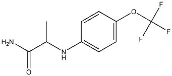 2-{[4-(trifluoromethoxy)phenyl]amino}propanamide Struktur