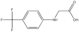 2-{[4-(trifluoromethyl)phenyl]amino}acetic acid Struktur