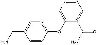 2-{[5-(aminomethyl)pyridin-2-yl]oxy}benzamide Struktur