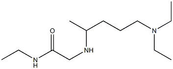 2-{[5-(diethylamino)pentan-2-yl]amino}-N-ethylacetamide Struktur