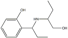 2-{1-[(1-hydroxybutan-2-yl)amino]propyl}phenol Struktur