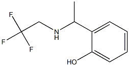 2-{1-[(2,2,2-trifluoroethyl)amino]ethyl}phenol Struktur