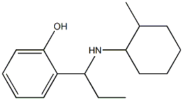 2-{1-[(2-methylcyclohexyl)amino]propyl}phenol Struktur