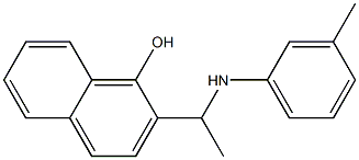 2-{1-[(3-methylphenyl)amino]ethyl}naphthalen-1-ol Structure