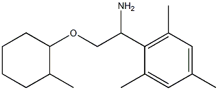 2-{1-amino-2-[(2-methylcyclohexyl)oxy]ethyl}-1,3,5-trimethylbenzene Struktur