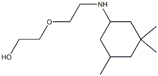 2-{2-[(3,3,5-trimethylcyclohexyl)amino]ethoxy}ethan-1-ol Struktur