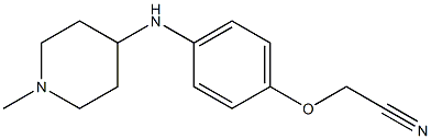 2-{4-[(1-methylpiperidin-4-yl)amino]phenoxy}acetonitrile Struktur