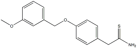 2-{4-[(3-methoxybenzyl)oxy]phenyl}ethanethioamide Struktur