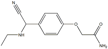 2-{4-[cyano(ethylamino)methyl]phenoxy}acetamide Struktur