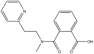 2-{methyl[2-(pyridin-2-yl)ethyl]carbamoyl}benzoic acid Struktur