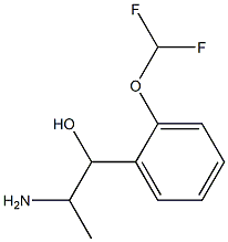 2-amino-1-[2-(difluoromethoxy)phenyl]propan-1-ol Struktur