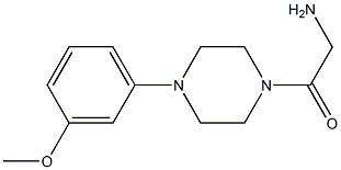 2-amino-1-[4-(3-methoxyphenyl)piperazin-1-yl]ethan-1-one Struktur