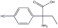 2-amino-2-(4-hydroxyphenyl)butanoic acid Struktur