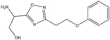 2-amino-2-[3-(2-phenoxyethyl)-1,2,4-oxadiazol-5-yl]ethan-1-ol Struktur