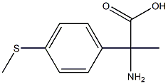 2-amino-2-[4-(methylsulfanyl)phenyl]propanoic acid Struktur