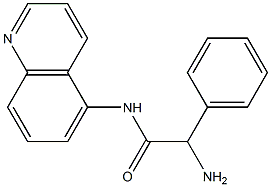 2-amino-2-phenyl-N-quinolin-5-ylacetamide Struktur