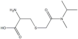 2-amino-3-({[methyl(propan-2-yl)carbamoyl]methyl}sulfanyl)propanoic acid Struktur