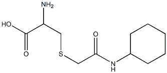 2-amino-3-{[(cyclohexylcarbamoyl)methyl]sulfanyl}propanoic acid Struktur