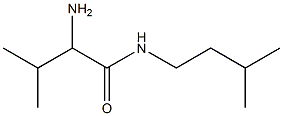 2-amino-3-methyl-N-(3-methylbutyl)butanamide Struktur