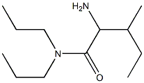 2-amino-3-methyl-N,N-dipropylpentanamide Struktur