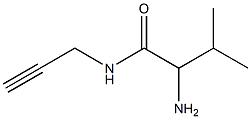 2-amino-3-methyl-N-prop-2-ynylbutanamide Struktur