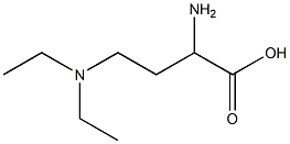 2-amino-4-(diethylamino)butanoic acid Struktur