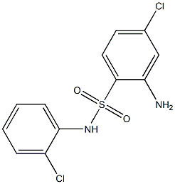 2-amino-4-chloro-N-(2-chlorophenyl)benzene-1-sulfonamide Struktur