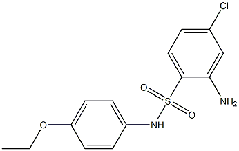 2-amino-4-chloro-N-(4-ethoxyphenyl)benzene-1-sulfonamide Struktur