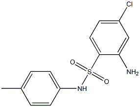 2-amino-4-chloro-N-(4-methylphenyl)benzene-1-sulfonamide Struktur