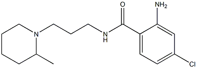 2-amino-4-chloro-N-[3-(2-methylpiperidin-1-yl)propyl]benzamide Struktur