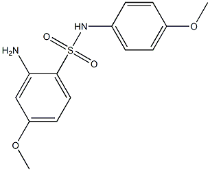 2-amino-4-methoxy-N-(4-methoxyphenyl)benzene-1-sulfonamide Struktur