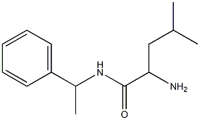 2-amino-4-methyl-N-(1-phenylethyl)pentanamide Struktur