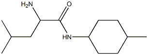 2-amino-4-methyl-N-(4-methylcyclohexyl)pentanamide Struktur