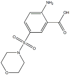 2-amino-5-(morpholine-4-sulfonyl)benzoic acid Struktur