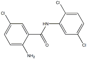 2-amino-5-chloro-N-(2,5-dichlorophenyl)benzamide Struktur