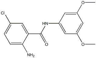 2-amino-5-chloro-N-(3,5-dimethoxyphenyl)benzamide Struktur