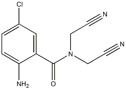 2-amino-5-chloro-N,N-bis(cyanomethyl)benzamide Struktur