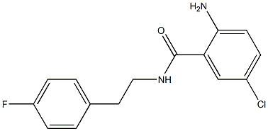 2-amino-5-chloro-N-[2-(4-fluorophenyl)ethyl]benzamide Struktur