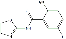 2-amino-5-chloro-N-1,3-thiazol-2-ylbenzamide Struktur